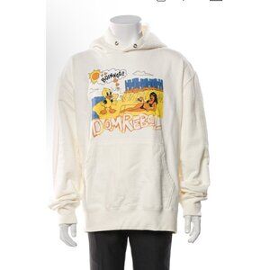 Domrebel Authentic Ivory Duck Bikini Woman Long Sleeve Hoodie Sweatshirt Large
